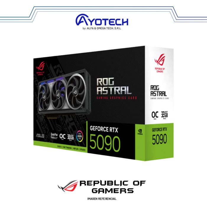 TARJ. VIDEO RTX ASUS ROG STRIX ASTRAL 5090 OC 32GB GDDR7 | 512 BITS - Imagen 1