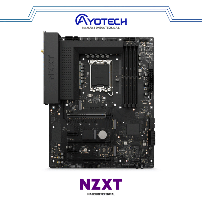 MB NZXT N7-Z790 BLACK ATX | LGA 1700 | LED-RGB - Imagen 1