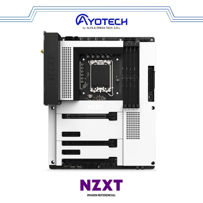 MB NZXT N7-Z790 WHITE ATX | LGA 1700 | LED-RGB - Imagen 1