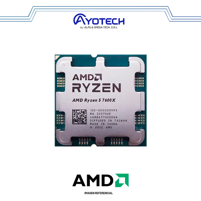 PROC. AMD RYZEN 5 7600X 4.7-5.3GHz-32MB | AM5 | S/ COOLER - Imagen 2