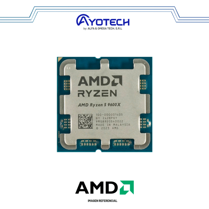PROC. AMD RYZEN 5 9600X 3.9-5.4GHz-32MB | AM5 | S/ COOLER - Imagen 2