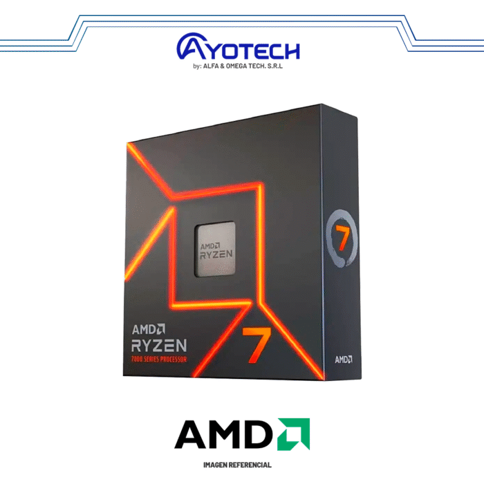 PROC. AMD RYZEN 7 7700X 4.5-5.4GHz-32MB | AM5 | S/ COOLER - Imagen 1