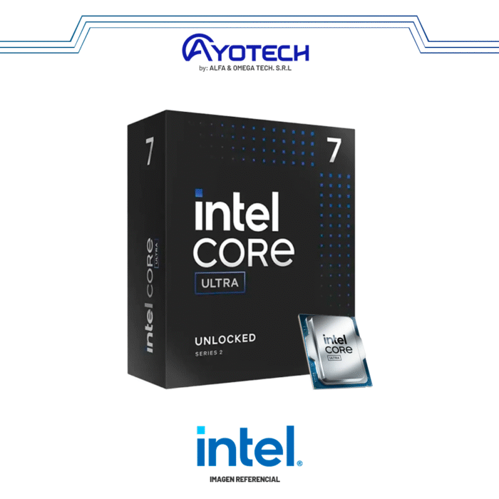 PROC. INTEL CORE ULTRA 7 265K 3.9-5.5GHZ-30MB | LGA 1851 | S/ COOLER - Imagen 1